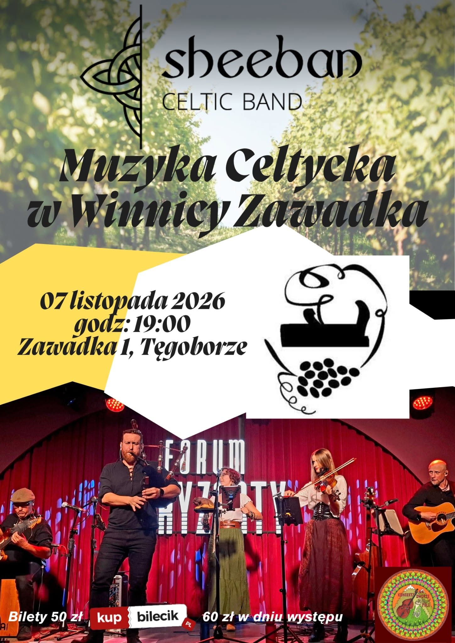 Sheeban Celtic Band Concert at Zawadka Winery – Irish Music