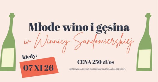 Young Wine and Goose in Sandomierska Winery